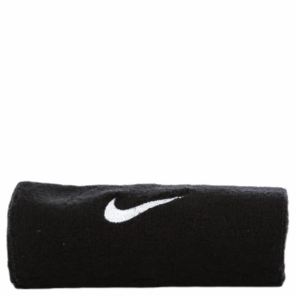 Nike EQ Swoosh Doublewide Wristbands White/Black Sale