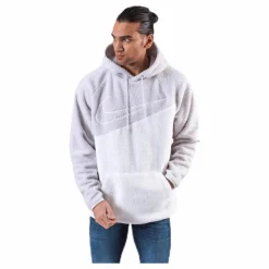 Swoosh Hoodie Fleece White/Grey*Nike Best