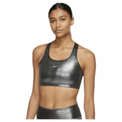 Swoosh Icon Clash Bra Black/*Nike Clearance