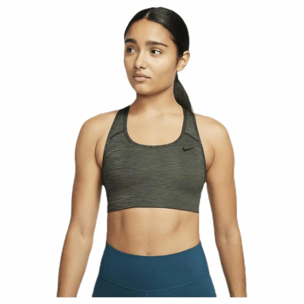 Nike Swoosh Non Pad Bra Green Grön Outlet