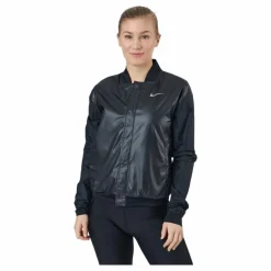 Nike Swoosh Run Women's Running Jacket BLACK/WHITE Svart Hot