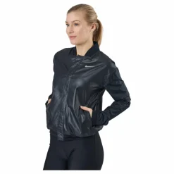 Nike Swoosh Run Women's Running Jacket BLACK/WHITE Svart Hot