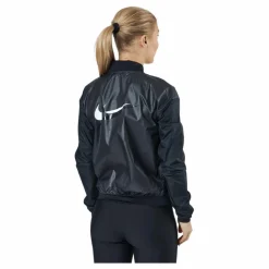 Nike Swoosh Run Women's Running Jacket BLACK/WHITE Svart Hot