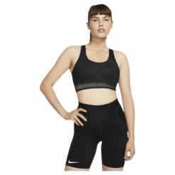 Nike Swoosh Ultrabreathe Bra Black Svart Online