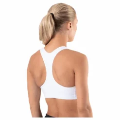 Swoosh Women's Medium-Support Non-Padded Sports Bra WHITE/BLACK*Nike Clearance
