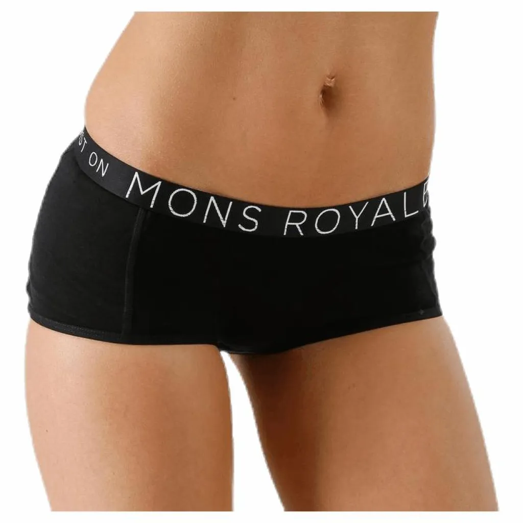 Mons Royale Sylvia Boyleg Panel FOLO Black Svart Clearance