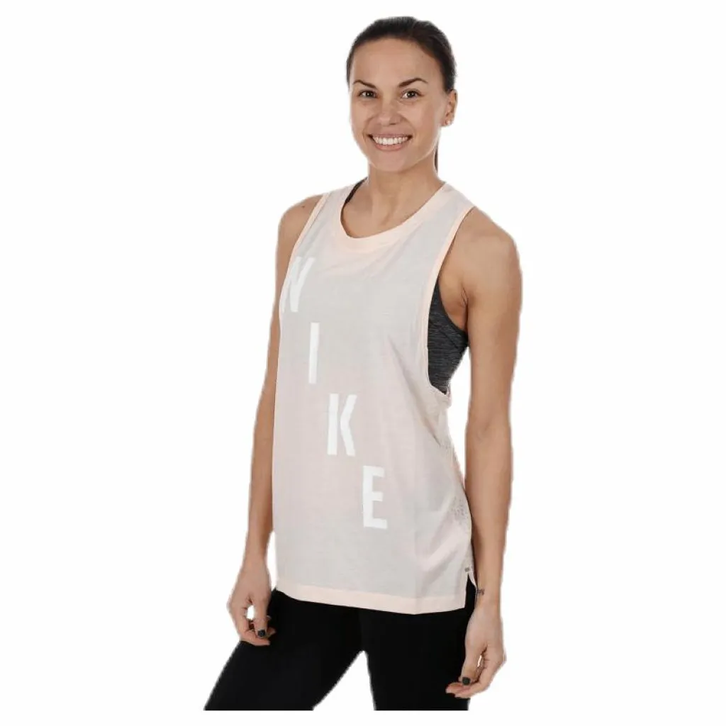 Nike Tailwind Tank GX Orange Vit Sale