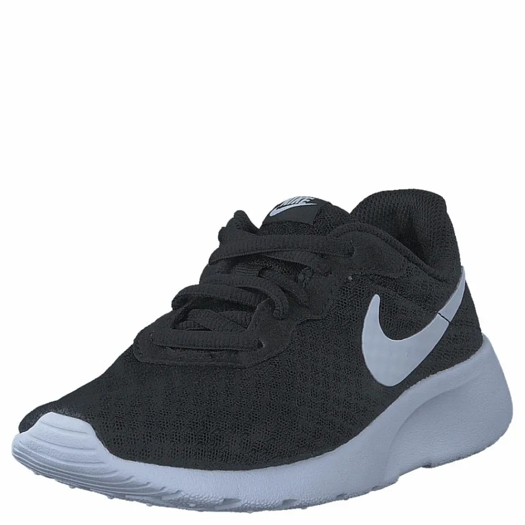Nike Tanjun Little Kids' Shoes BLACK/WHITE-WHITE Svart Sale