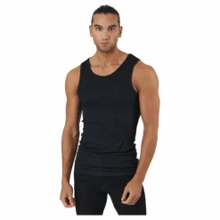 Resteröds Tank Bamboo 2-pack Black Svart