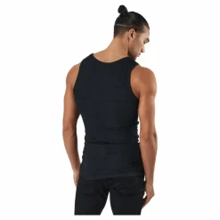 Resteröds Tank Bamboo 2-pack Black Svart