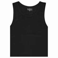 Bread & Boxers Tank Relaxed Svart Clearance