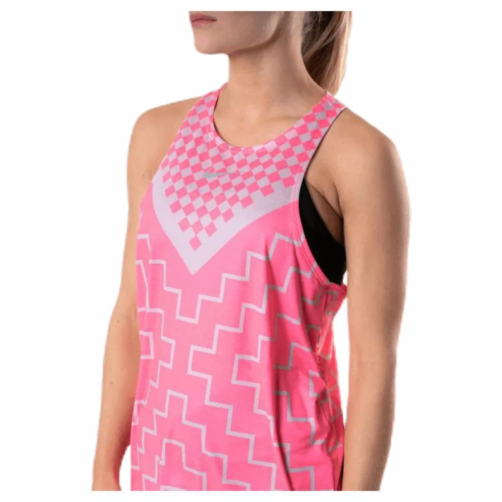 Nike Tank Runway Geo Pink Rosa