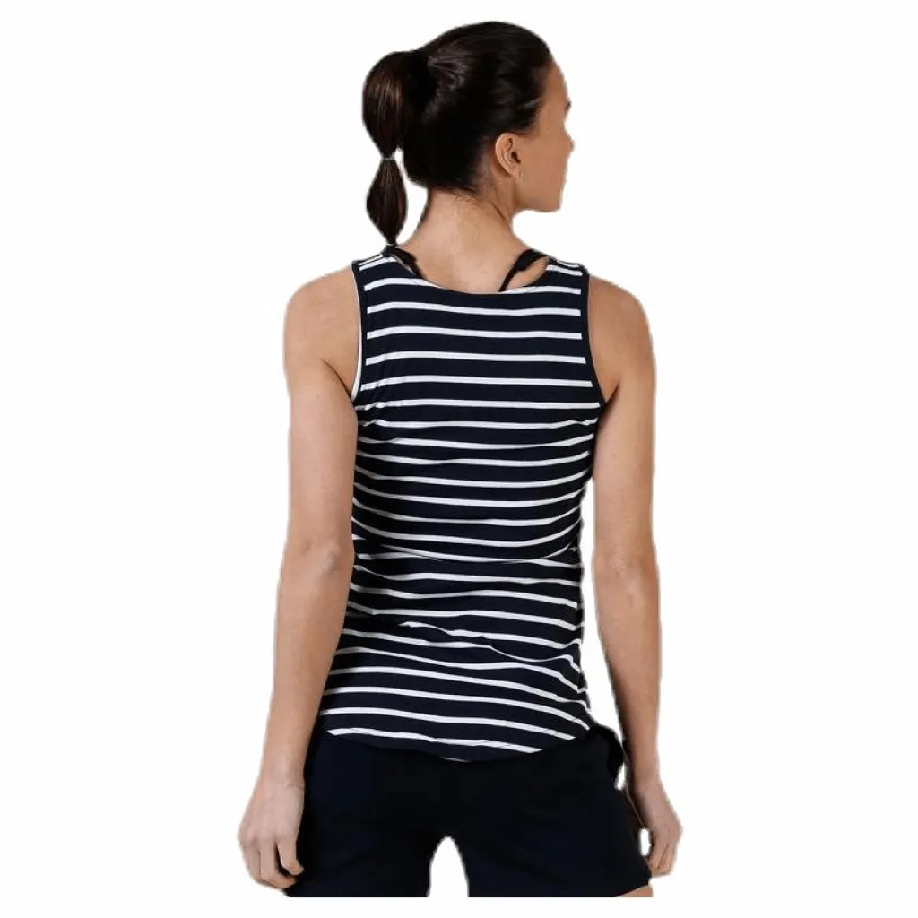Marine Taranto Tank Top Blue/White Blå och Vit Best