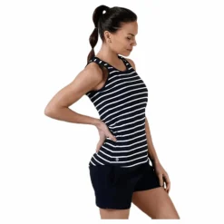 Marine Taranto Tank Top Blue/White Blå och Vit Best