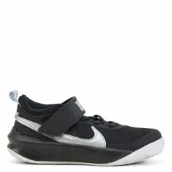 Nike Team Hustle D 10 Little Kids' Shoes BLACK/METALLIC SILVER-VOLT-WHITE Svart Discount