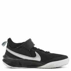 Nike Team Hustle D 10 Little Kids' Shoes BLACK/METALLIC SILVER-VOLT-WHITE Svart Discount