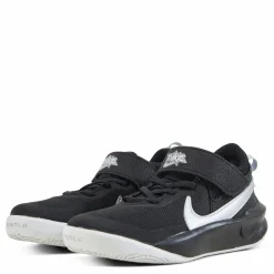 Nike Team Hustle D 10 Little Kids' Shoes BLACK/METALLIC SILVER-VOLT-WHITE Svart Discount