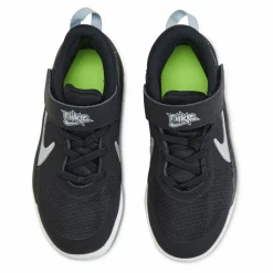 Nike Team Hustle D 10 Little Kids' Shoes BLACK/METALLIC SILVER-VOLT-WHITE Svart Discount