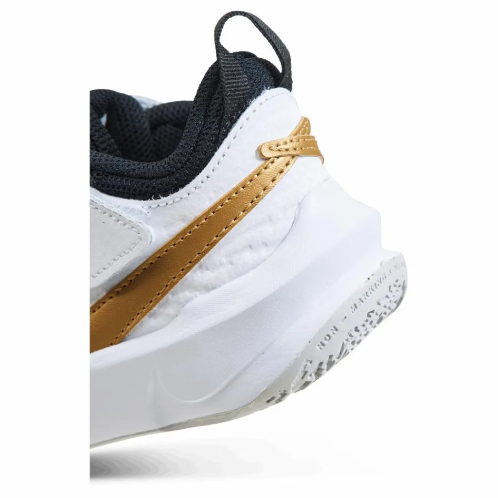 Team Hustle D 10 Little Kids' Shoes BLACK/METALLIC GOLD-WHITE-PHOTON DUST*Nike Clearance