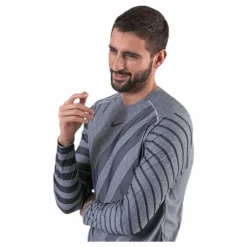 Nike Tech Knit Cool LS Black/Grey Grå
