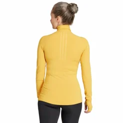 adidas Techfit COLD.RDY 1/4 Zip Long Sleeve Training Top Preyel Gul Hot