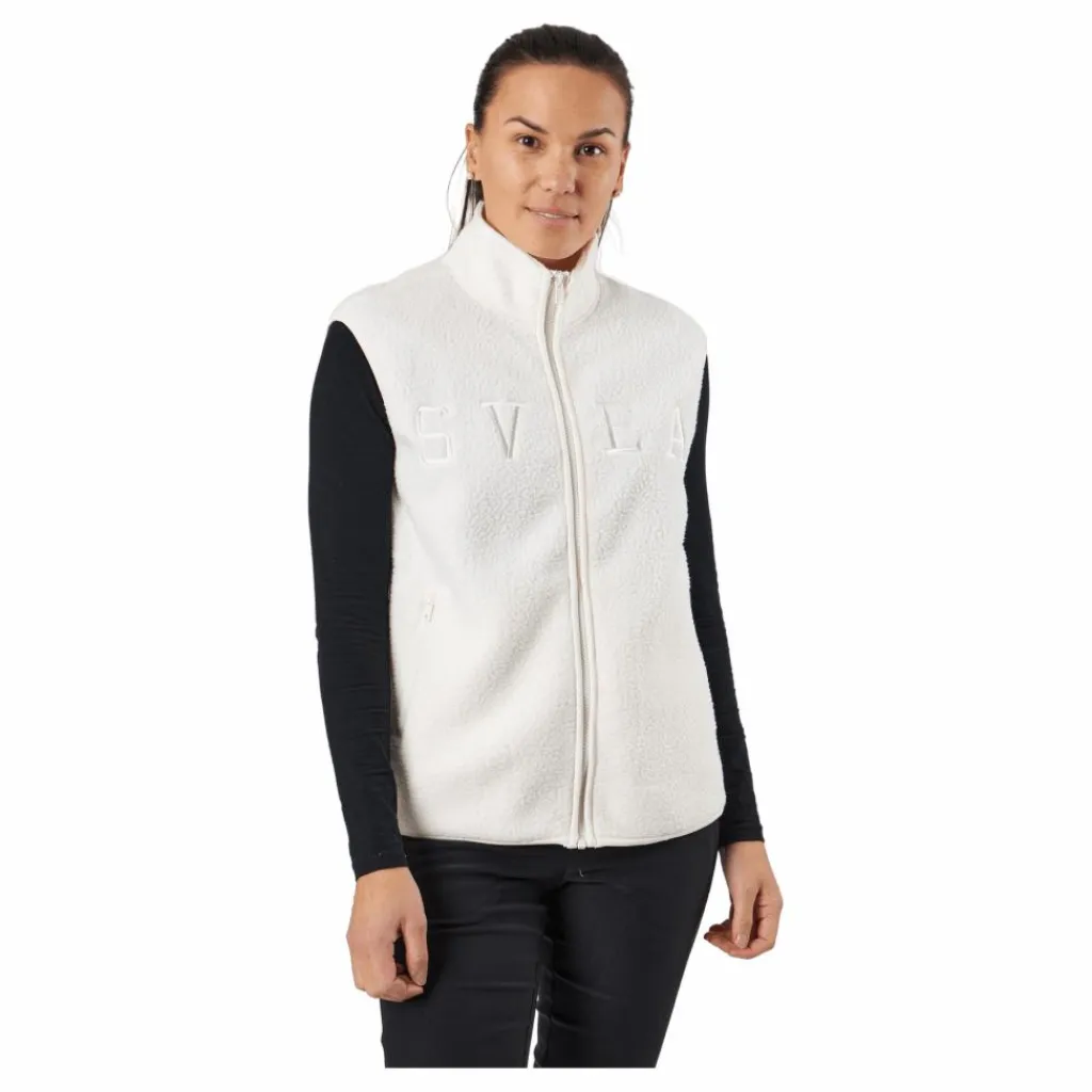 Teddy Pile Vest Off White*Svea Best