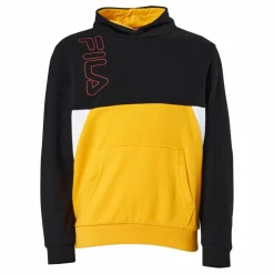 Teens Boys Lupo Blocked Hoody Black-saffron-bright White*Fila