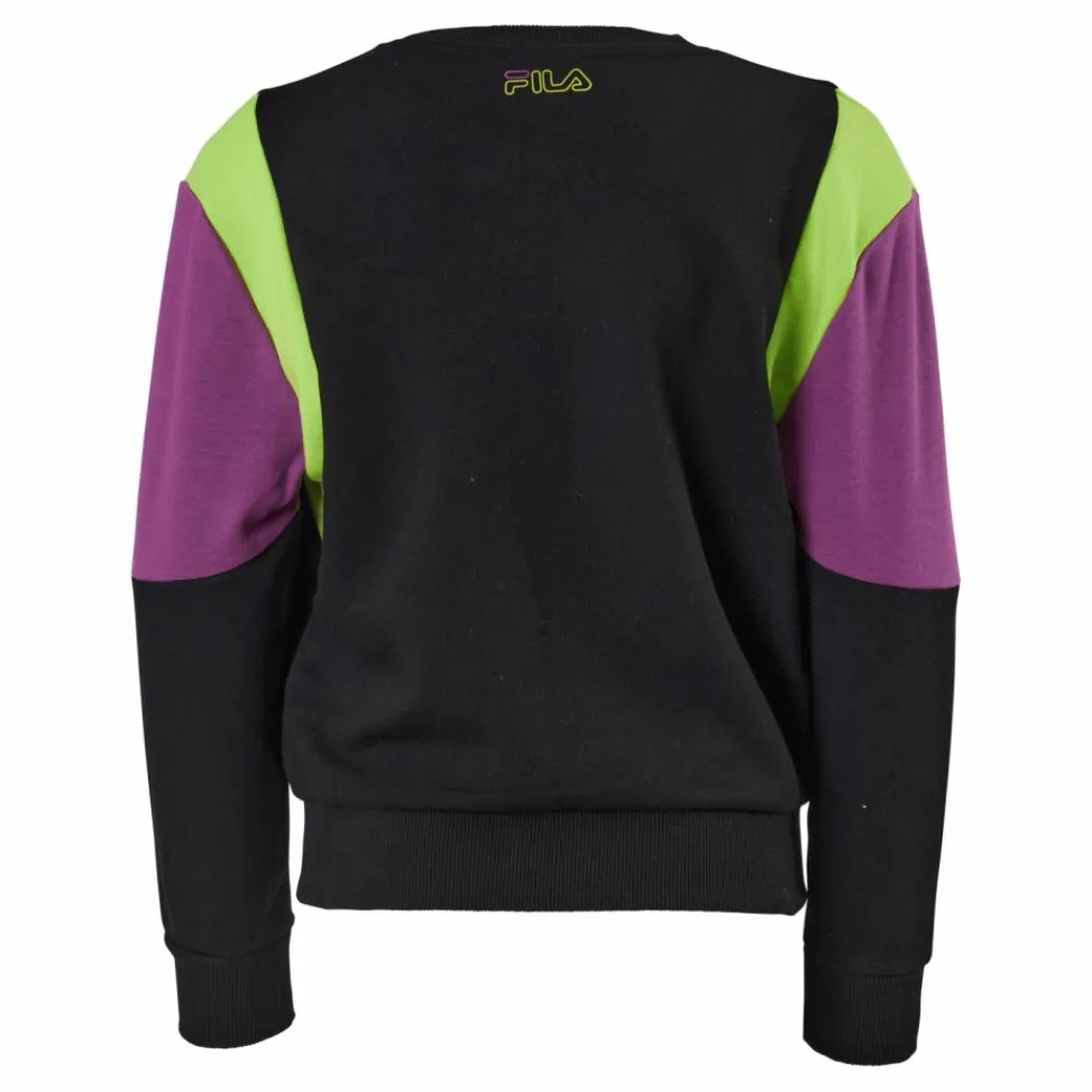 Teens Girls Samia Cropped Bloc Black-hyacinth Violet-love Bir*Fila