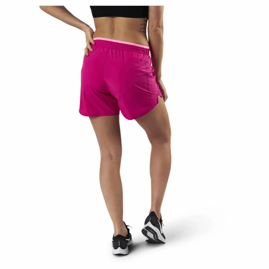 Nike Tempo Luxe 5" Running Short Silver/Red Rosa New