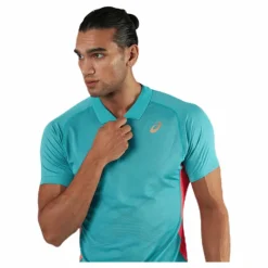 Tennis Polo Shirt Blue*ASICS New