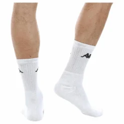 Kappa Tennis Trisper Socks 3pk White/Black Vit Clearance