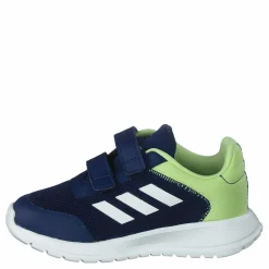 adidas Tensaur Run Shoes Dark Blue / Core White / Pulse Lime Blå Online