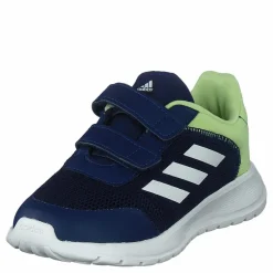 adidas Tensaur Run Shoes Dark Blue / Core White / Pulse Lime Blå Online