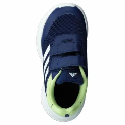 adidas Tensaur Run Shoes Dark Blue / Core White / Pulse Lime Blå Online