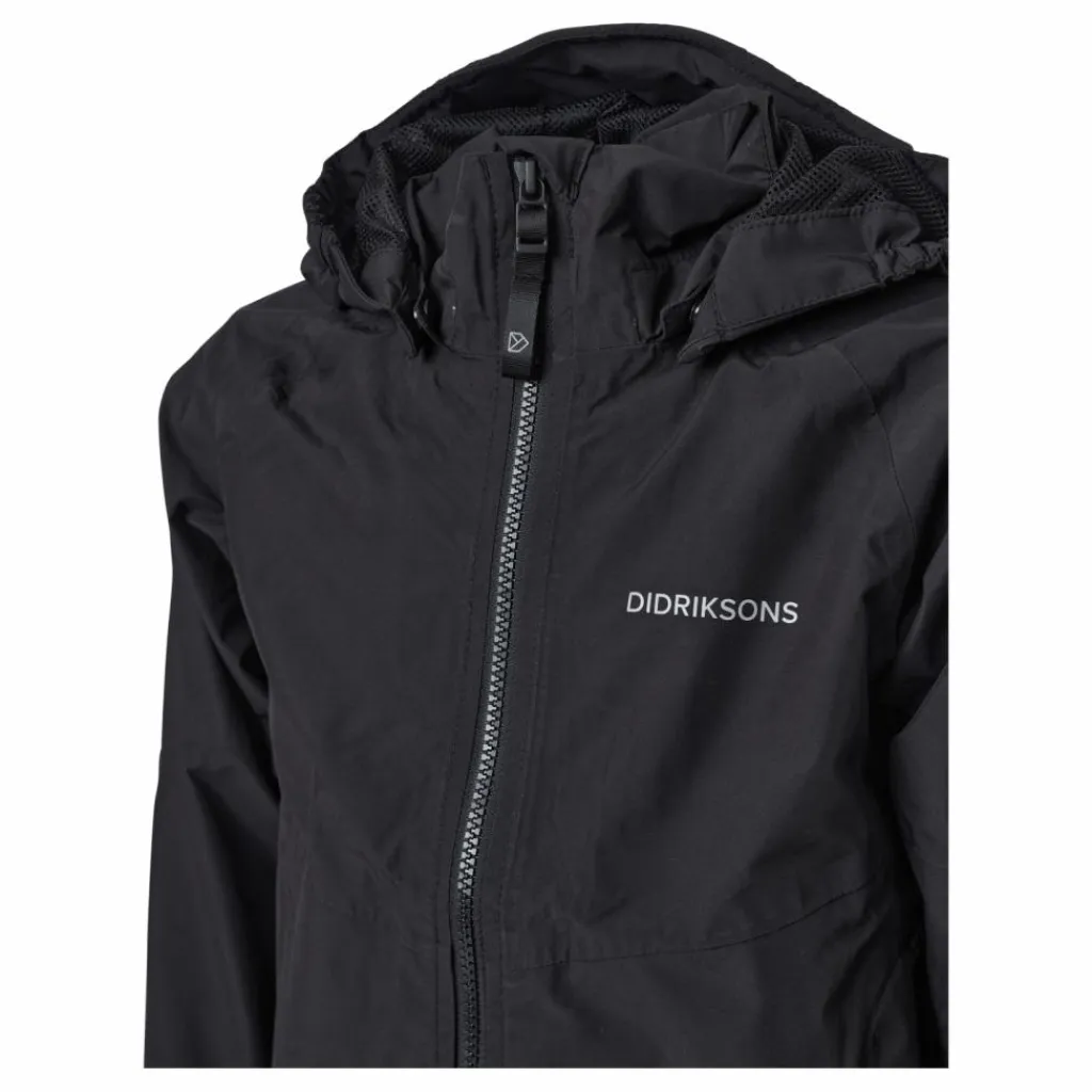 Didriksons Tera Girls Jkt 4 Black Svart Hot