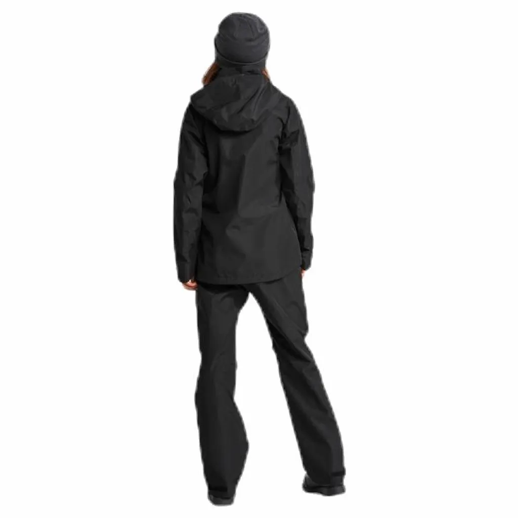 Didriksons Tera Girls Rain Jacket Black Svart Clearance