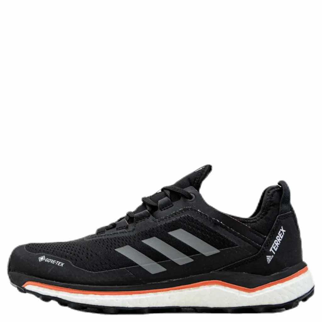 Terrex Agravic Flow GORE-TEX Trail Running Shoes Core Black / Grey Four / Signal Pink / Coral*adidas New