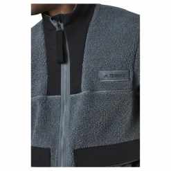 adidas Terrex Sherpa Fullzip Fleece Blue Oxide / Black Grå New