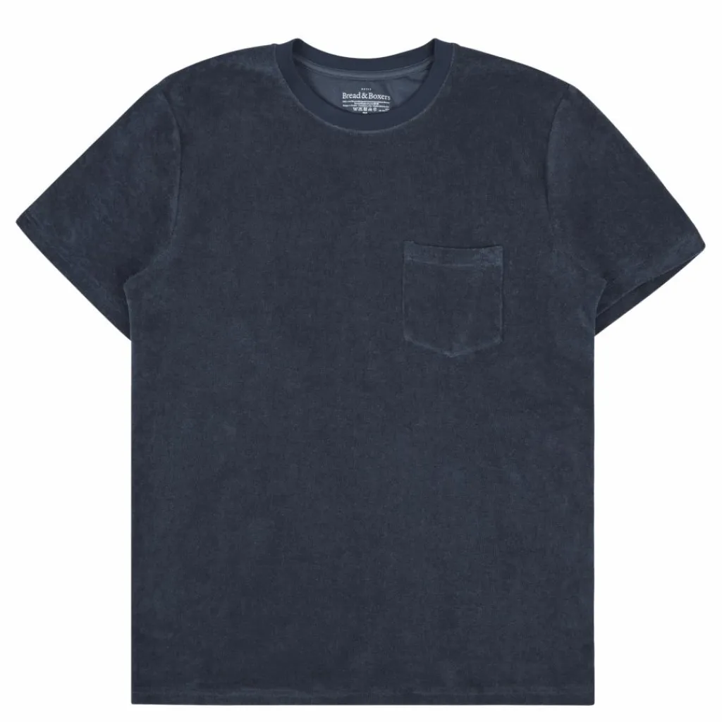 Bread & Boxers Terry T-shirt Smoky Blå Hot