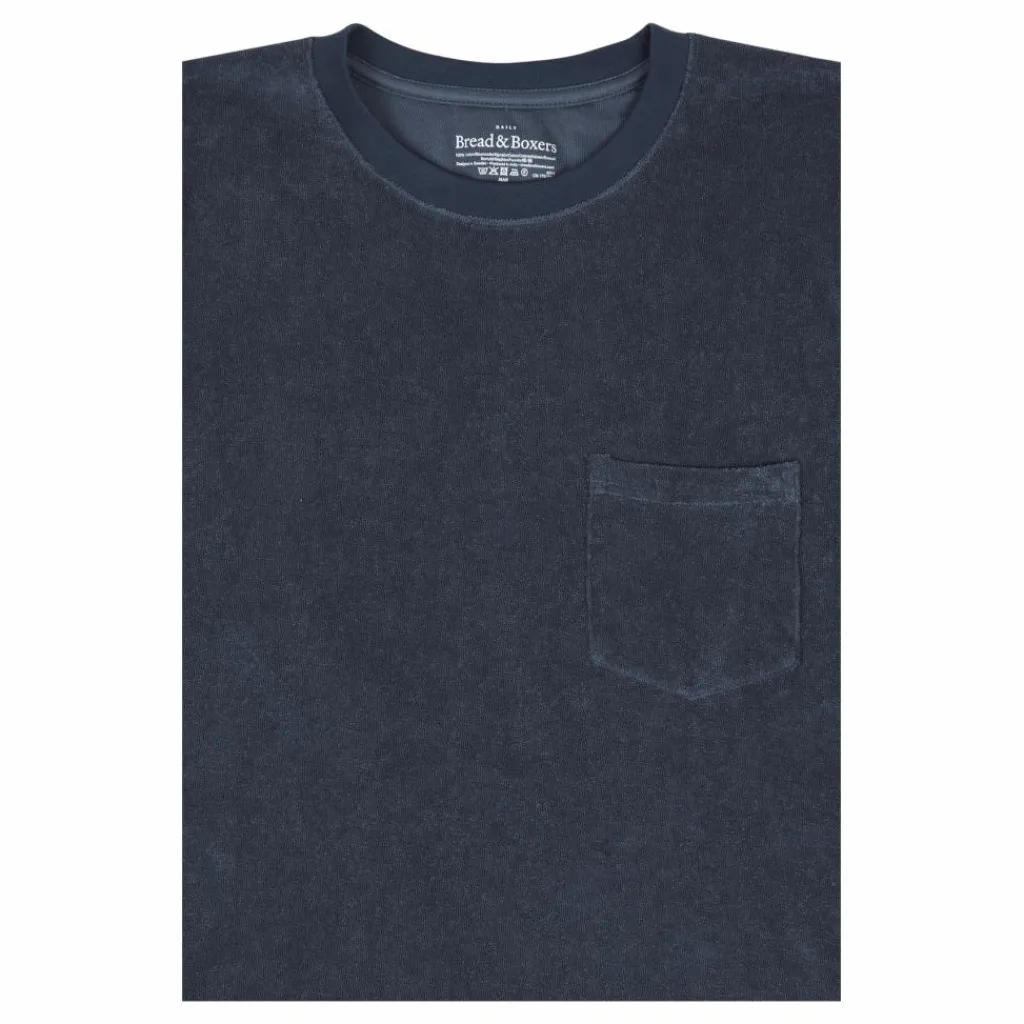 Bread & Boxers Terry T-shirt Smoky Blå Hot