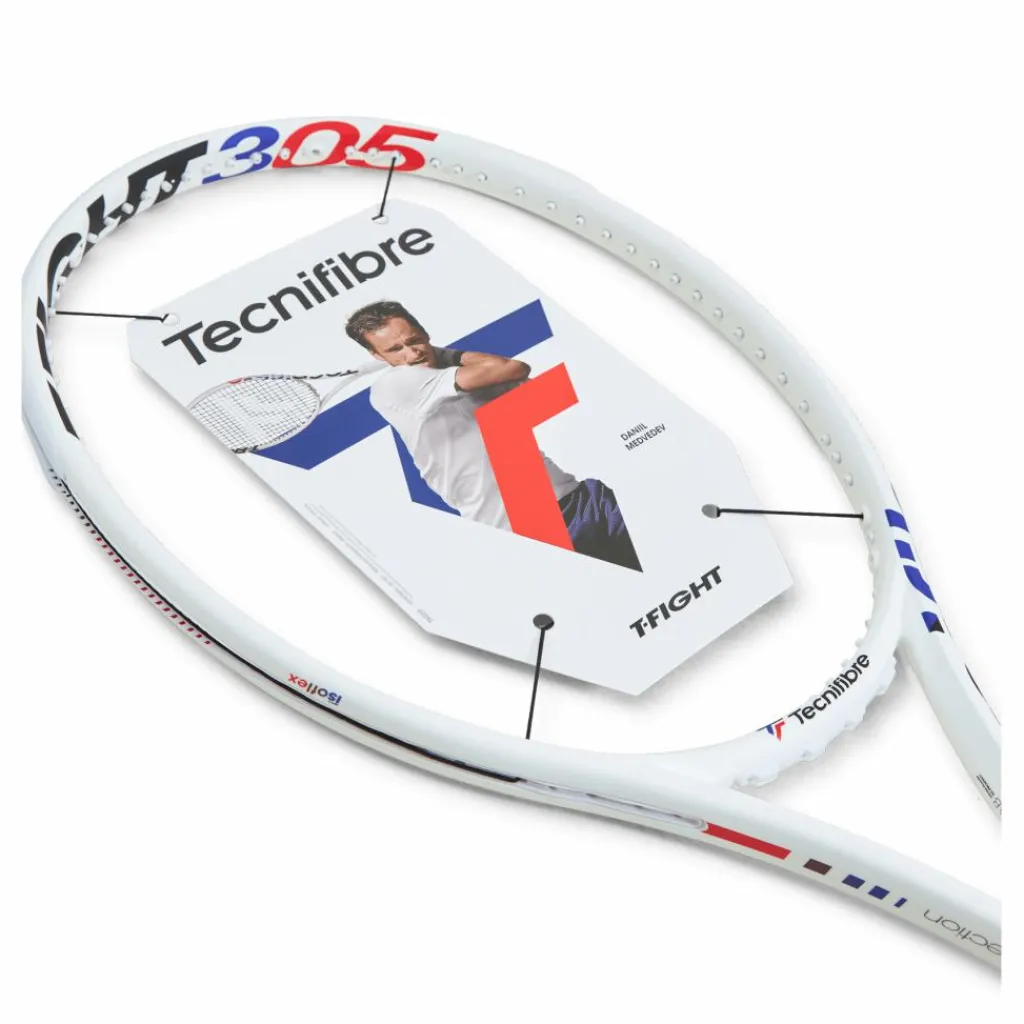 Tecnifibre T-fight 305 Isoflex Medvedev White Vit Sale