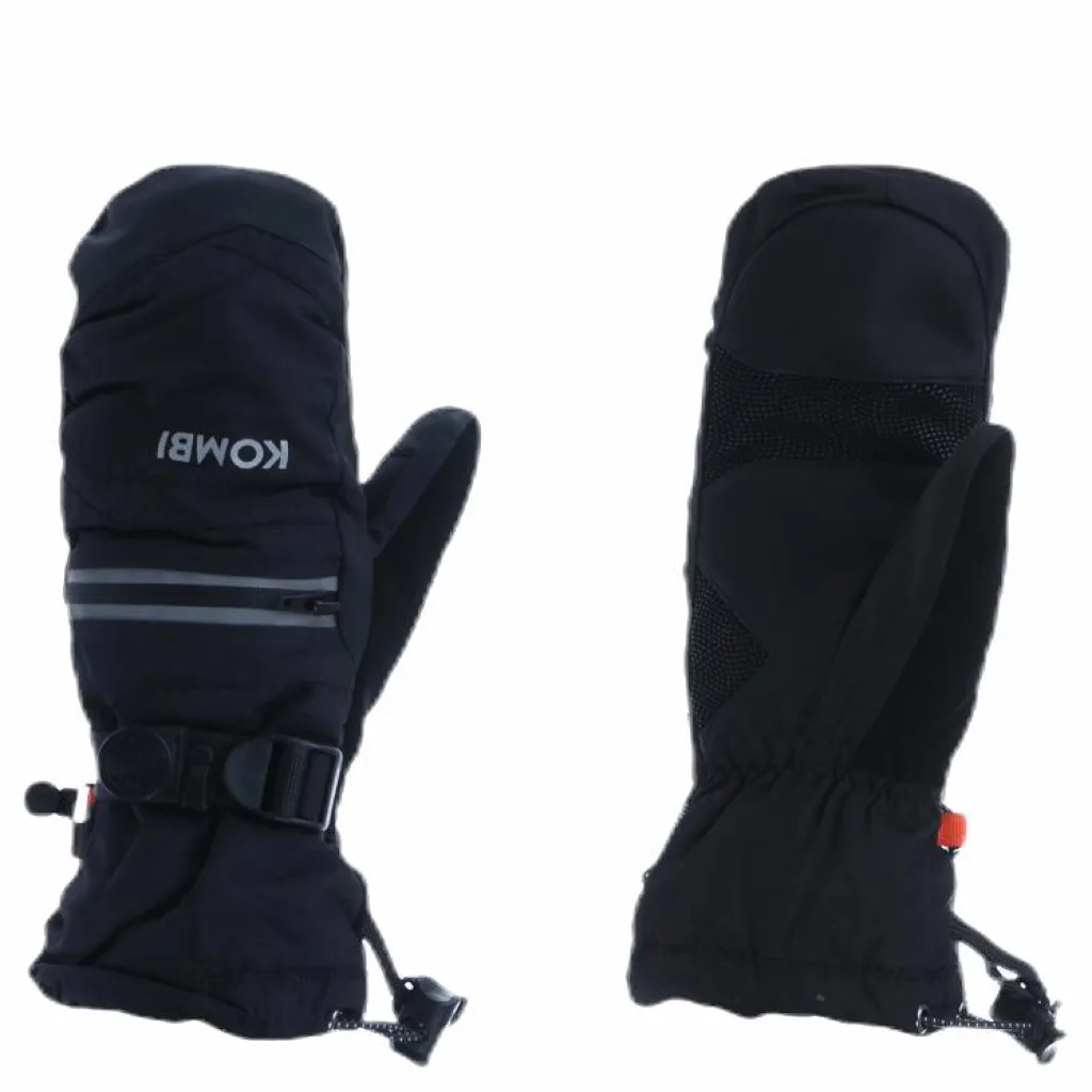Kombi The Yolo Junior Mitten Black Svart Best