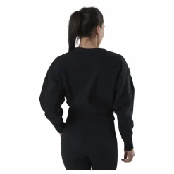 Nike Therma Cropped Fleece LS Crew Black Svart Sale
