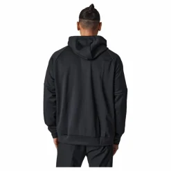 Nike Therma-FIT Men's Full-Zip Fitness Hoodie BLACK/BLACK/WHITE Svart Online