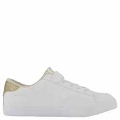 Theron V Ps White Smooth Pu/gold Metallick*Ralph Lauren Junior New