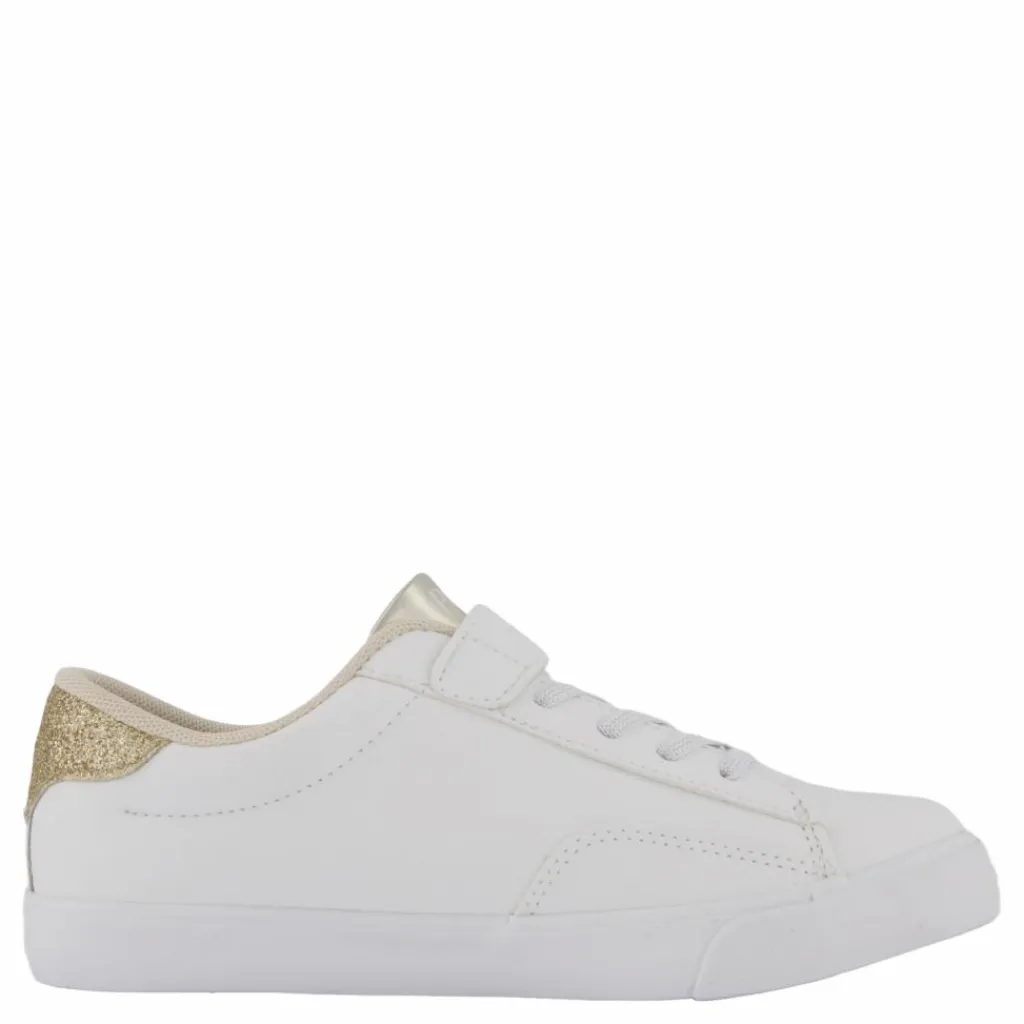 Theron V Ps White Smooth Pu/gold Metallick*Ralph Lauren Junior New