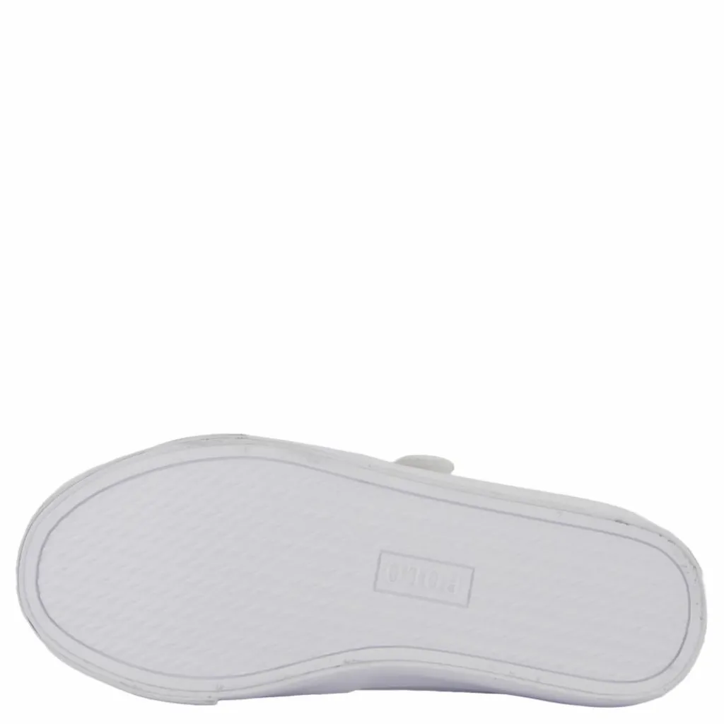 Ralph Lauren Junior Theron V Ps White Smooth Pu/navy W/ Navy P Vit Online