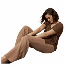 Boob The-Shirt V-neck Brown Brun Sale