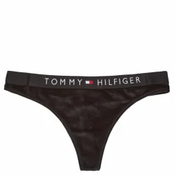 Thong Velour Black*Tommy Hilfiger Clearance