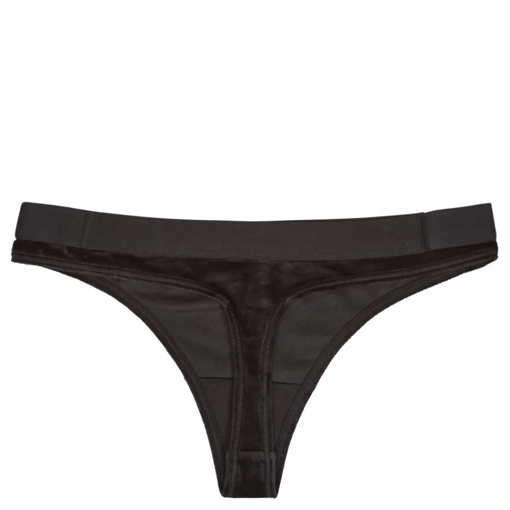 Thong Velour Black*Tommy Hilfiger Clearance